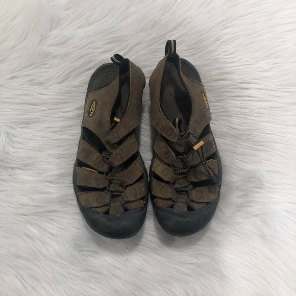 KEEN Nubuck Newport Brown Leather Outdoor Sandal SZ 11